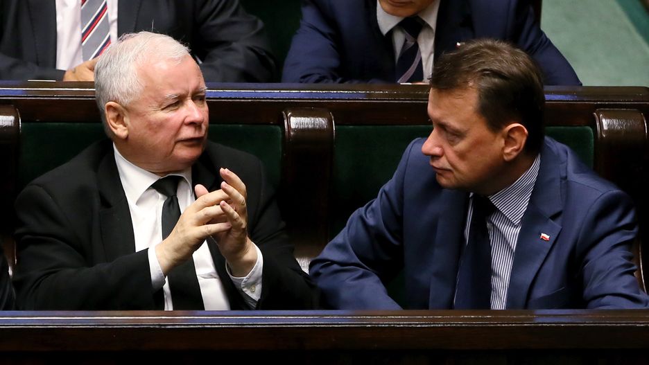 Jarosław Kaczyński i Mariusz Błaszczak