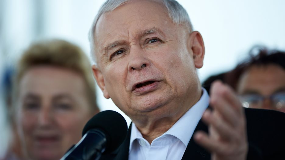 Jarosław Kaczyński zabrał głos na pikniku PiS w Dygowie