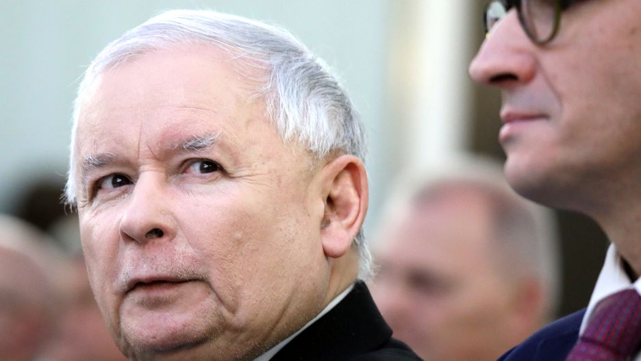 Prezes PiS Jarosław Kaczyński i premier Mateusz Morawiecki