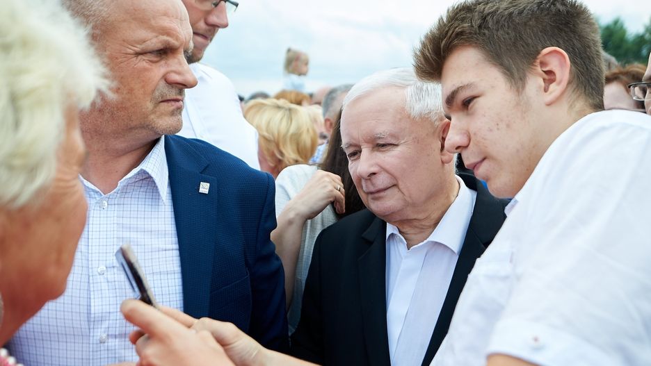 Stalowa Wola. Jarosław Kaczyński na pikniku PiS.