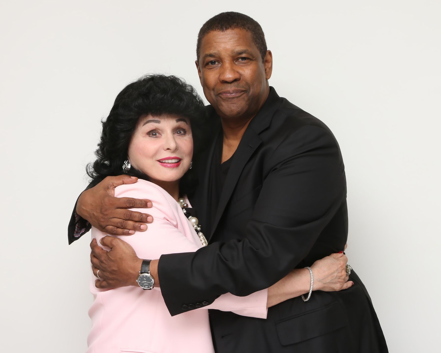 Yola Czaderska-Hayek i Denzel Washington, fot. HFPA