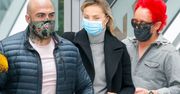 Gwiazdy w "Pytaniu na śniadanie" pod obstrzałem paparazzi: Małgorzata Socha, Michał Wiśniewski, Akop Szostak