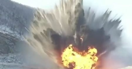 Rosjanie odblokowali rzekę. Wysadzili 121 ton trotylu