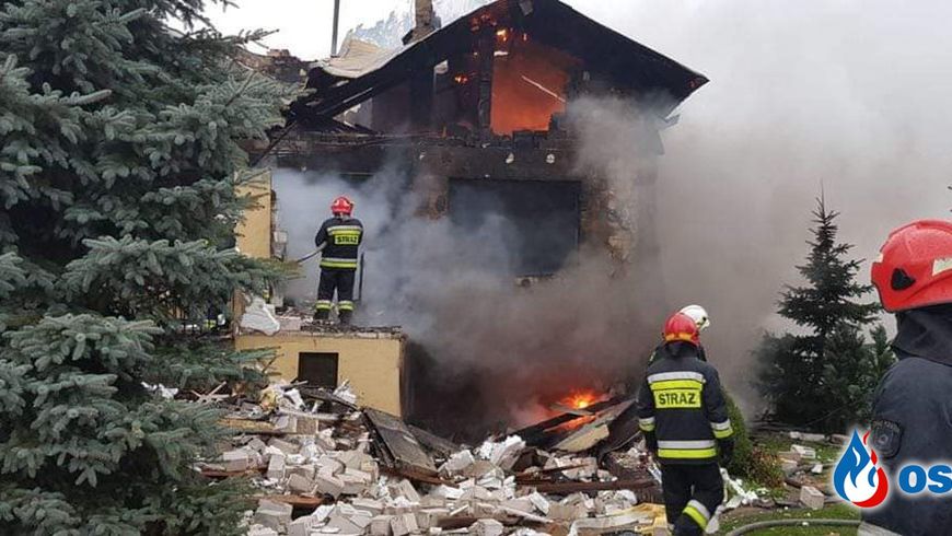 Wybuch gazu pod Warszawą