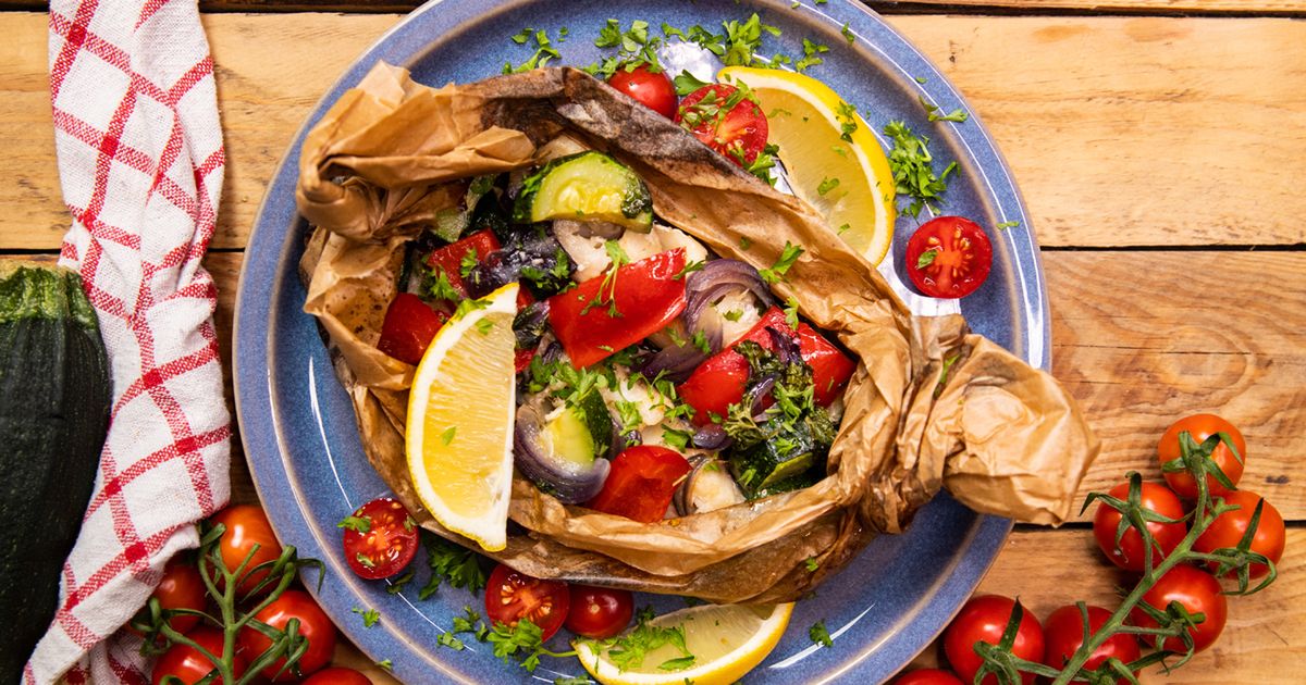 Filet z mintaja w papilotach