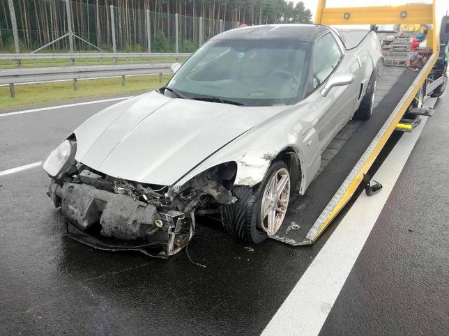 Wypadek Chevrolet Corvette C6 