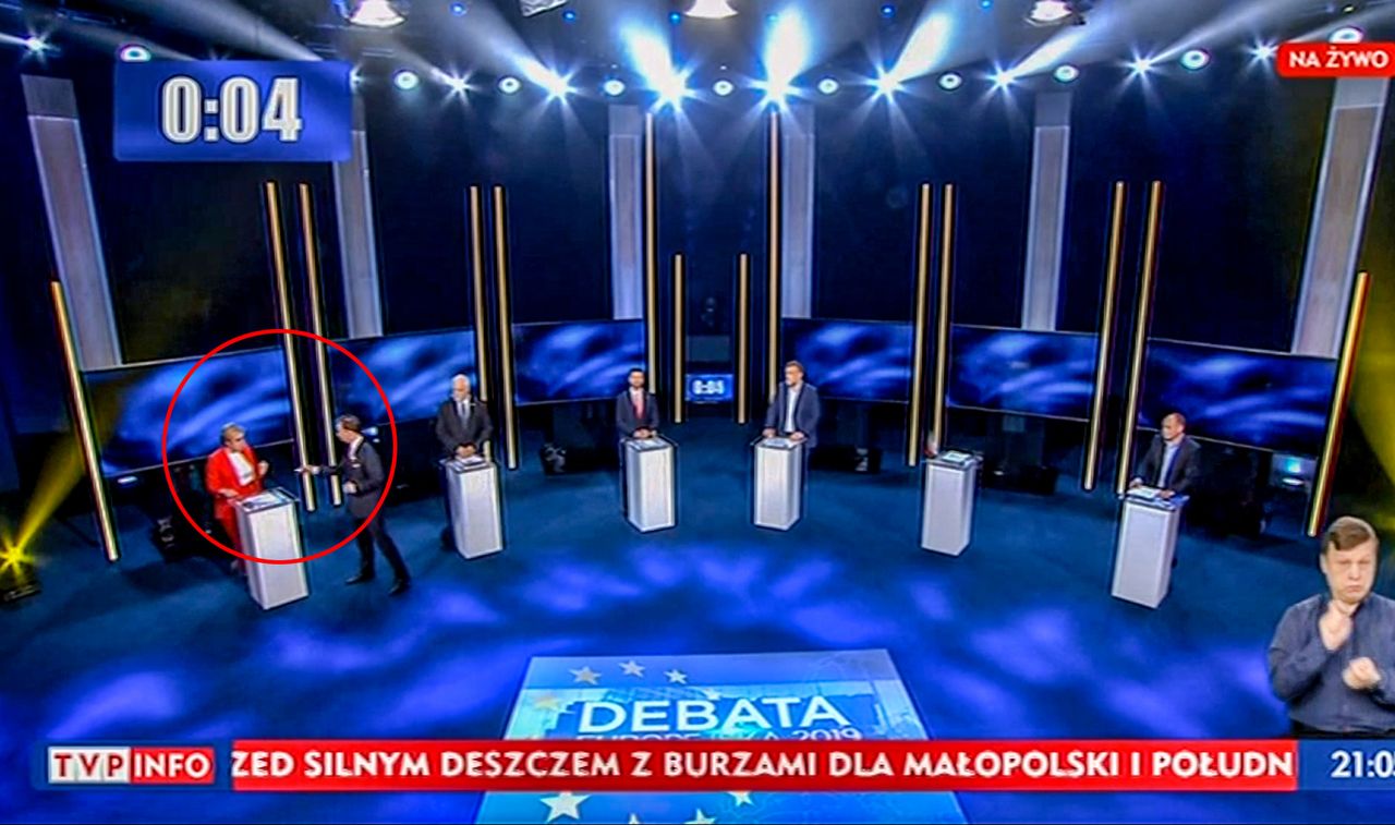 Krzysztof Bosak złamał zasady debaty. Prowadzący z TVP musiał interweniować