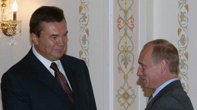 Rosyjski prezydent Władimir Putin i ukraiński premier Wiktor Janukowycz