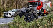 Wypadek na trasie Piła – Dobrzyca – FOTO