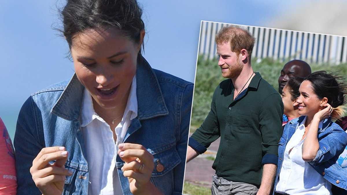 Meghan Markle na plaży w Kapsztadzie. Zdjęć w takim stroju jeszcze nie miała