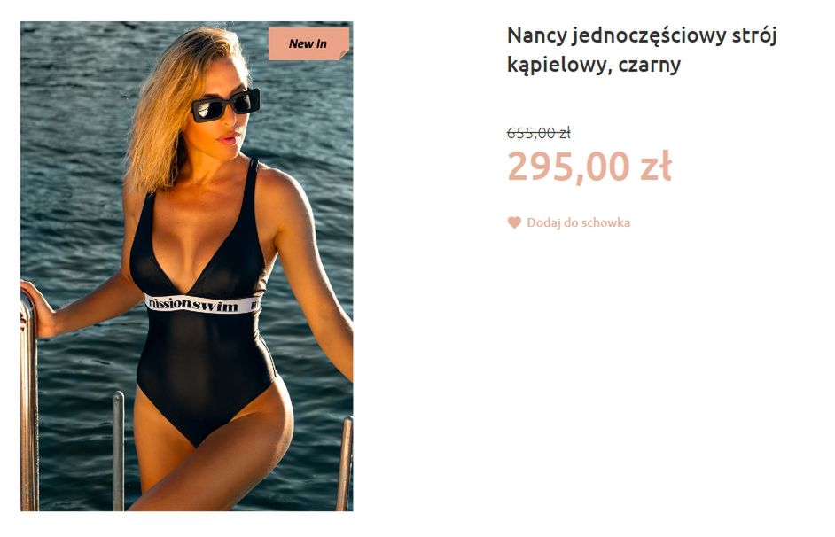 Strój kąpielowy Missionswim za 295 złotych, który nosi Barbara Kurdej-Szatan
