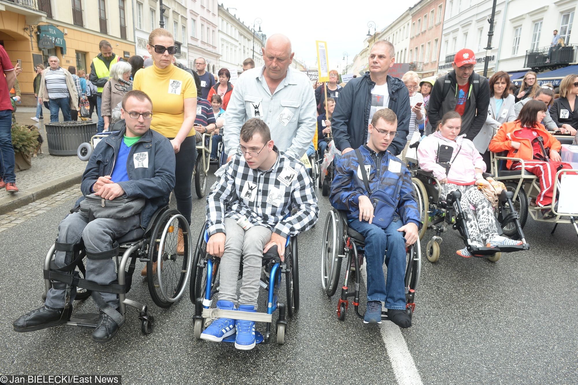 Protest niepełnosprawnych i ich opiekunów w Warszawie, 23 maja