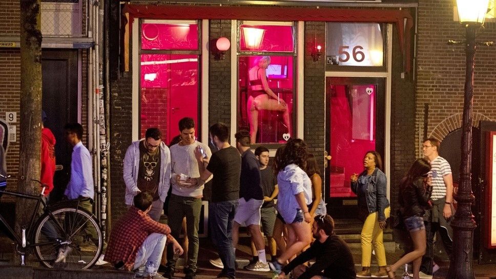 Dzielnica czerwonych latarni w Amsterdamie