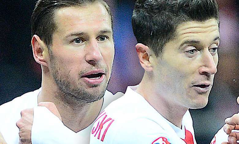 Robert Lewandowski i Grzegorz Krychowiak bójka