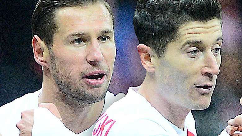 Robert Lewandowski i Grzegorz Krychowiak bójka