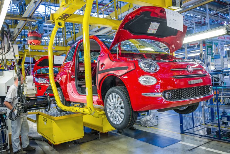 Produkcja Fiata 500 w fabryce FCA Poland w Tychach