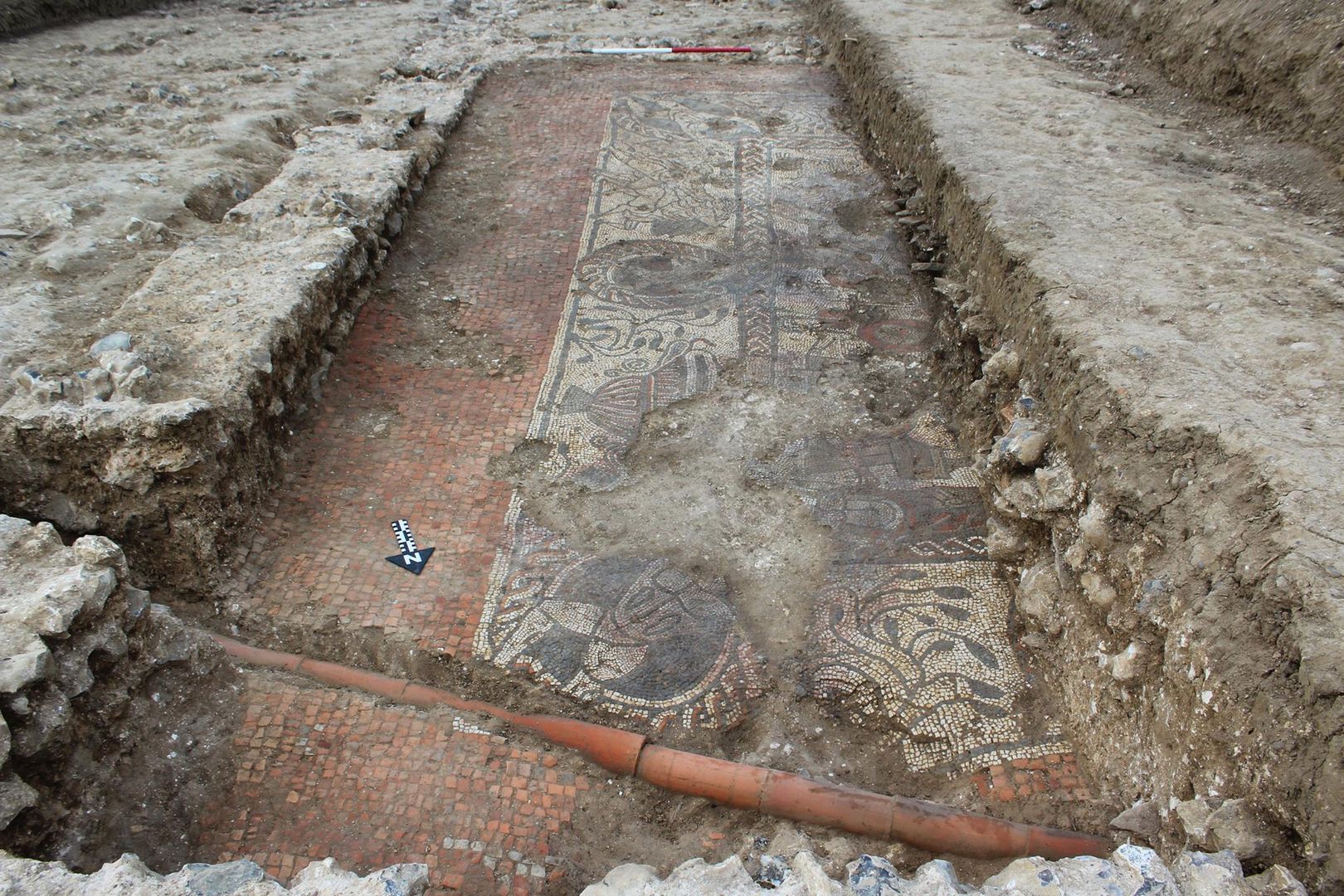Ogromna mozaika odkryta w Wielkiej Brytanii. Archeolodzy są pod wrażeniem
