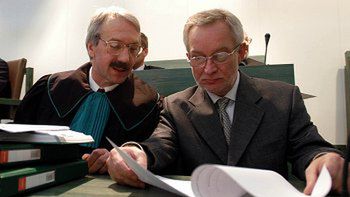 Adwokat Roman Nowosielski i Tomasz Wołek redaktor naczelny "Życia"