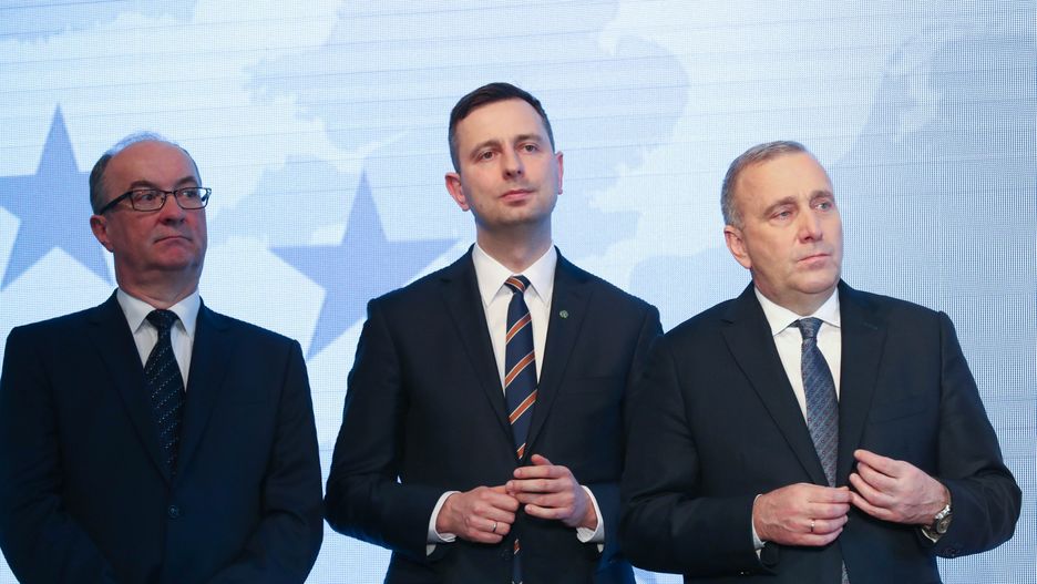 Wyniki wyborów 2019. Od lewej: Włodzimierz Czarzasty (SLD), Władysław Kosiniak-Kamysz (PSL), Grzegorz Schetyna (PO) - zdj. arch.