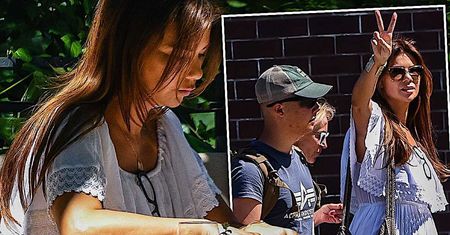 Edyta Górniak z Allankiem  przyłapani na wytwornym lunchu w upalny dzień! Gwiazda w zmysłowej kreacji wyglądała jak Miss Lata!