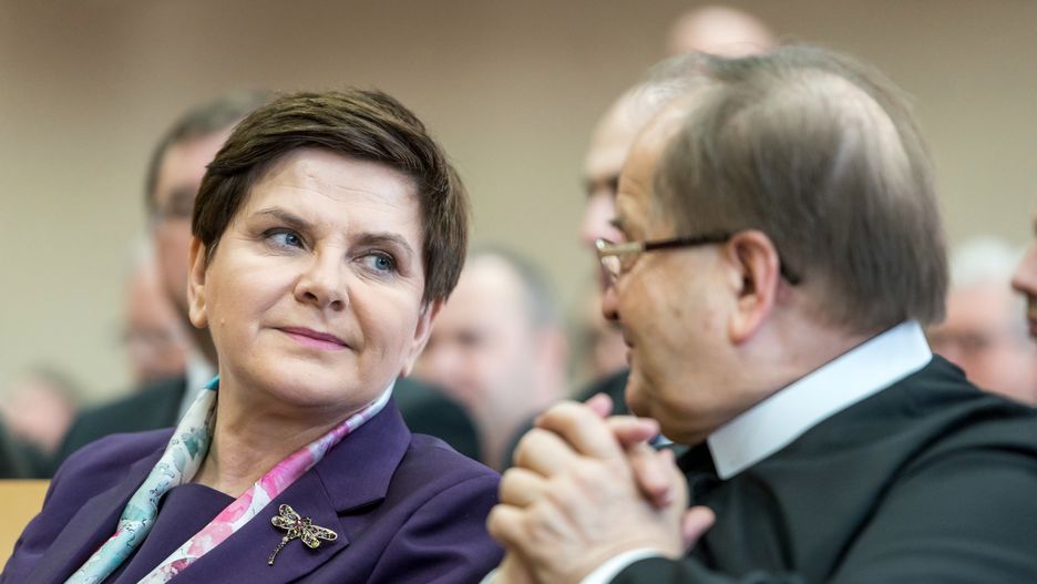 Beata Szydło i Tadeusz Rydzyk