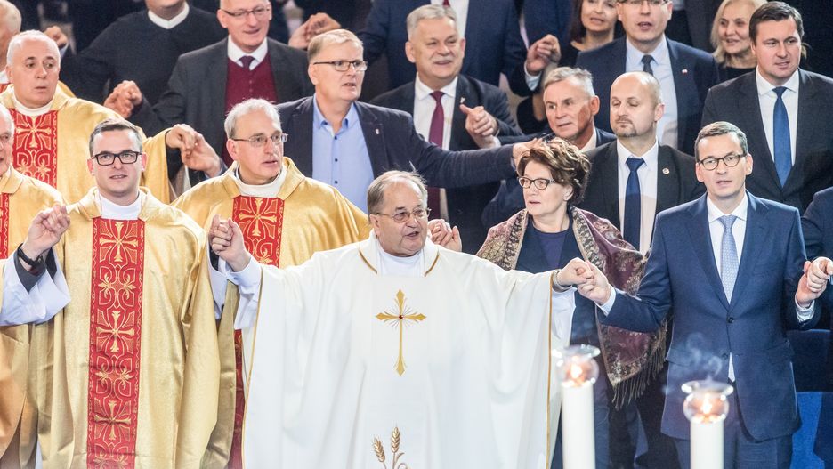 O. Tadeusz Rydzyk i Mateusz Morawiecki na 27. rocznicy powstania Radia Maryja