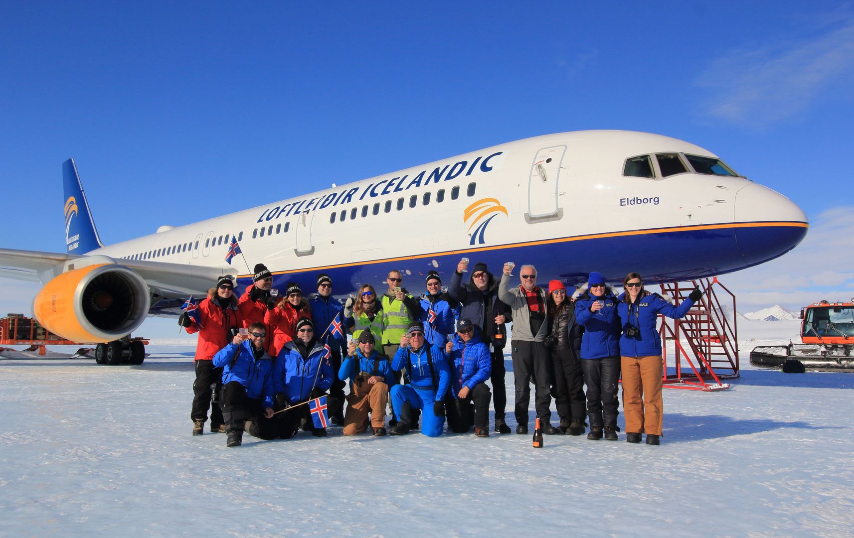 Boeing 757 na Antarktydzie