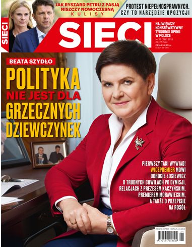 Tygodniki pokazały okładki. Szydło w "Sieci": Polityka nie jest dla grzecznych dziewczynek