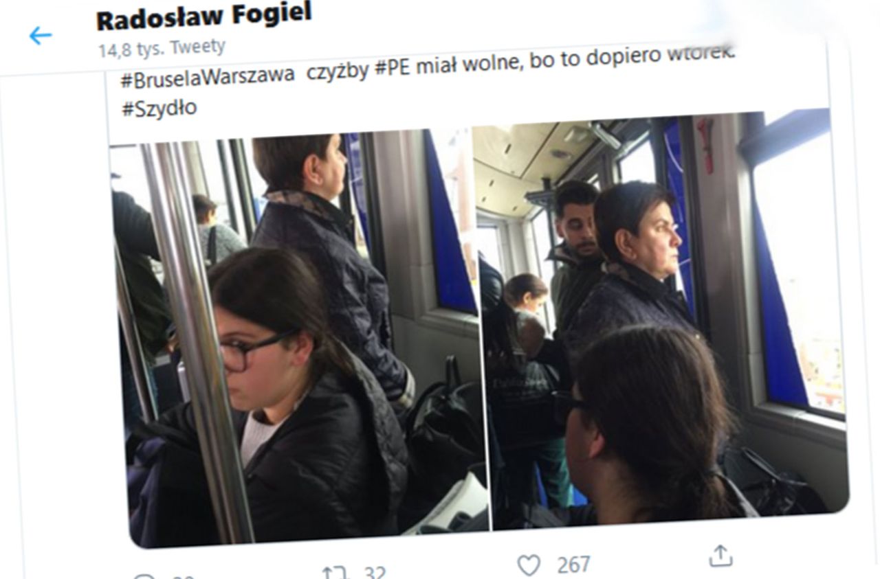 Wicerzecznik PiS o zdjęciu Beaty Szydło w autobusie. "Z przyczajki"