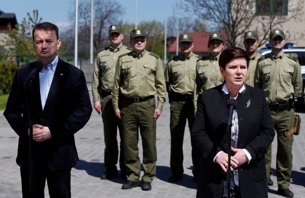 Błaszczak i Szydło u pograniczników: uszczelnienie granic to nasz priorytet