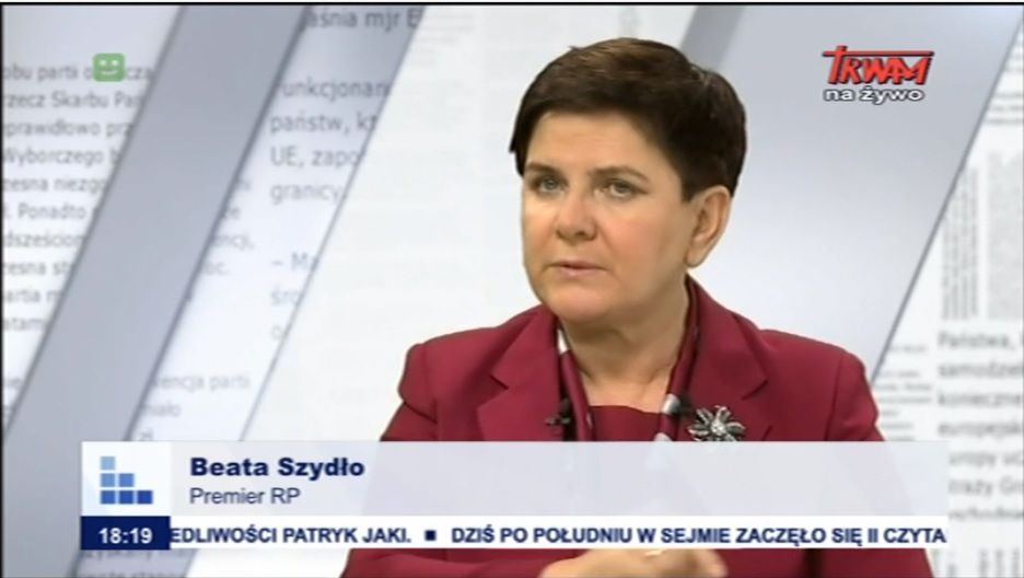 Jakub Majmurek: Beata Szydło w TV Trwam jak postać z "Ucha prezesa"