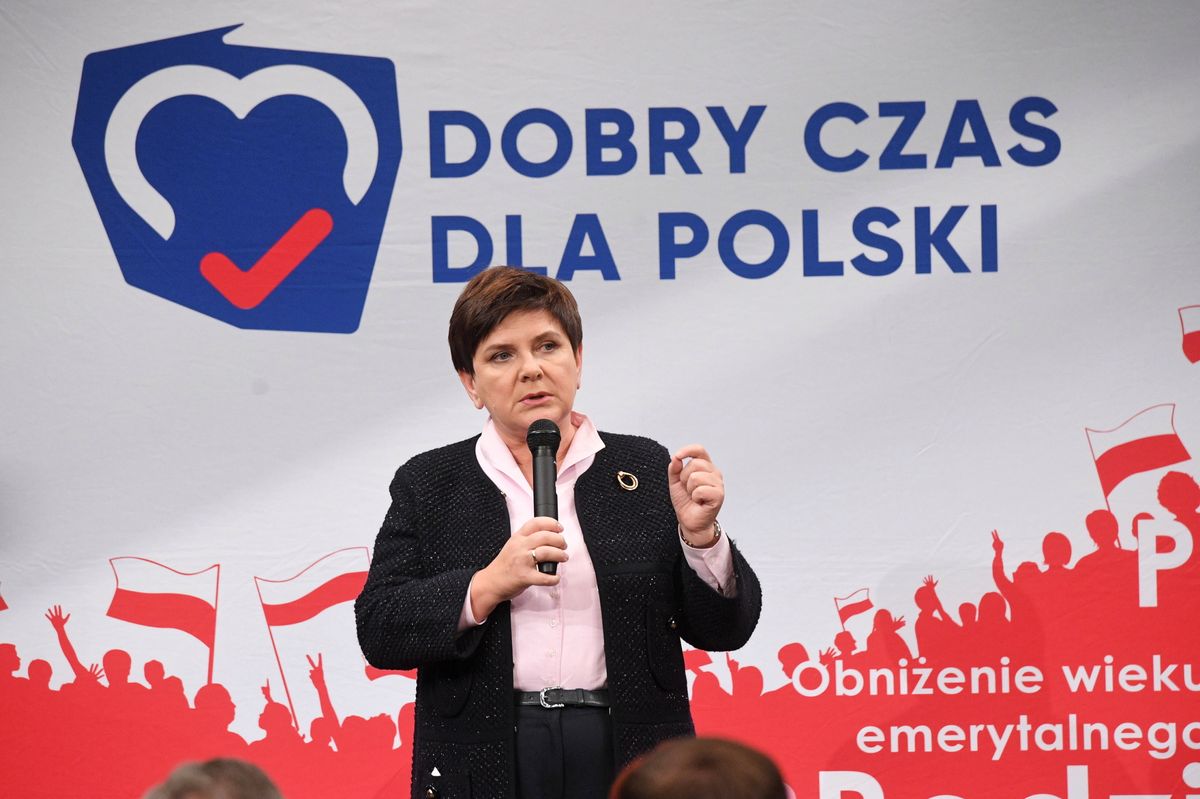Łódź. Beata Szydło o innych europosłach: atakują Polskę i naszych kolegów