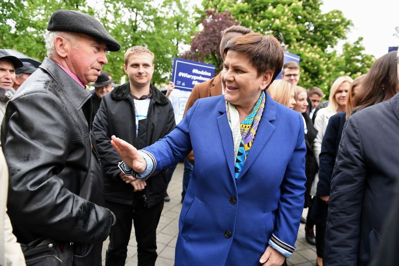 Pińczów, 14.05.2019. Spotkanie wyborcze wicepremier Beaty Szydło, która kandyduje do Europarlamentu.