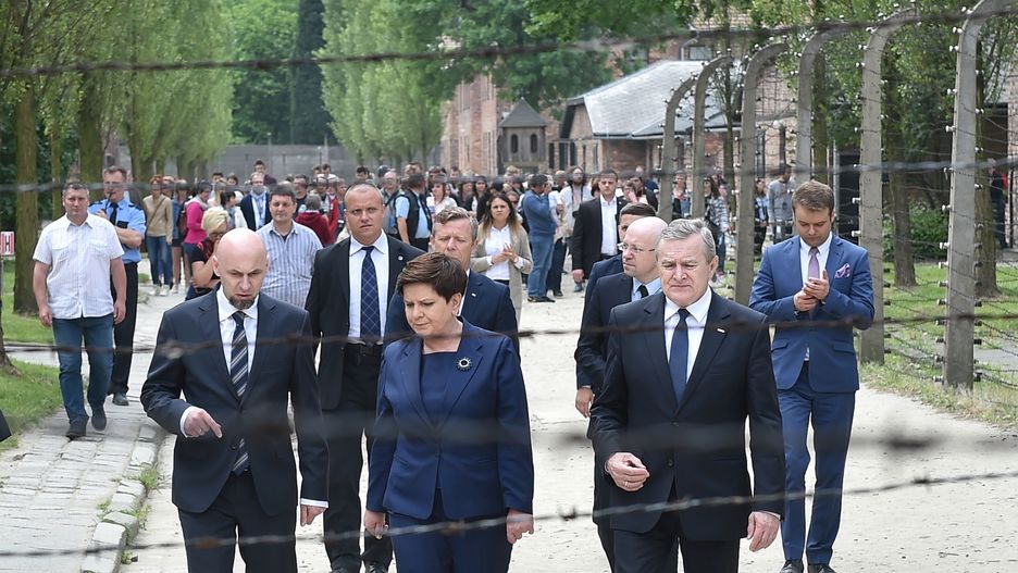 Premier Beata Szydło w Auschwitz