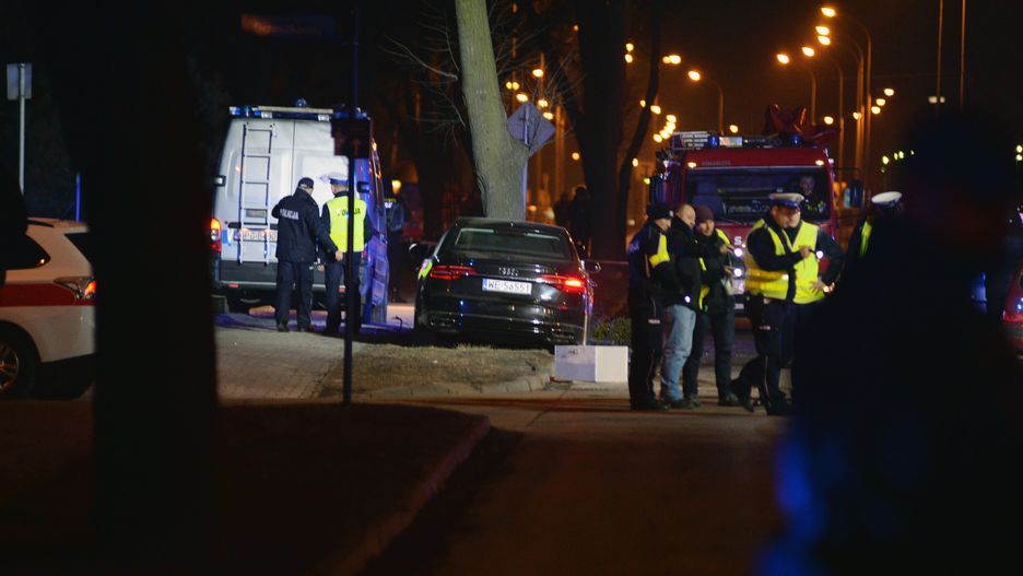Miejsce wypadku rządowego auta, którym jechała Beata Szydło
