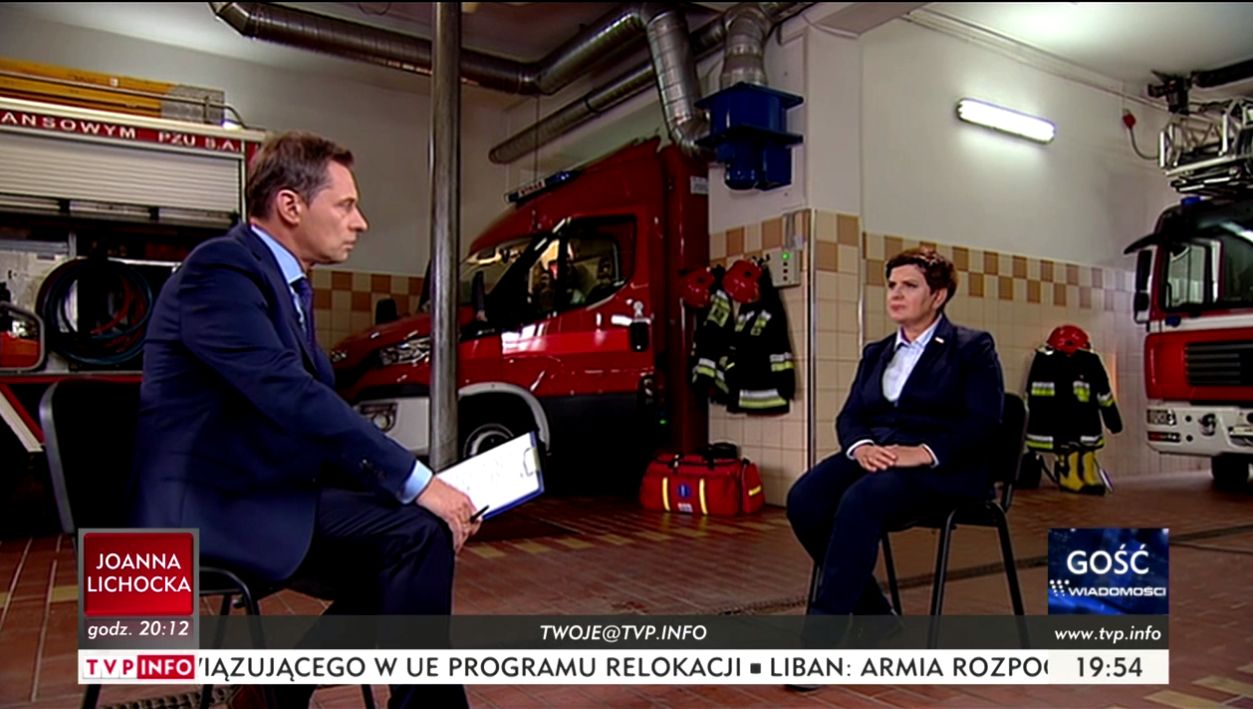 Beata Szydło w programie "Gość Wiadomości"
