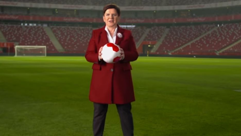 Beata Szydło na Stadionie Narodowym