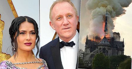 Odbudowa Notre-Dame. Mąż Salmy Hayek wpłacił gigantyczną kwotę