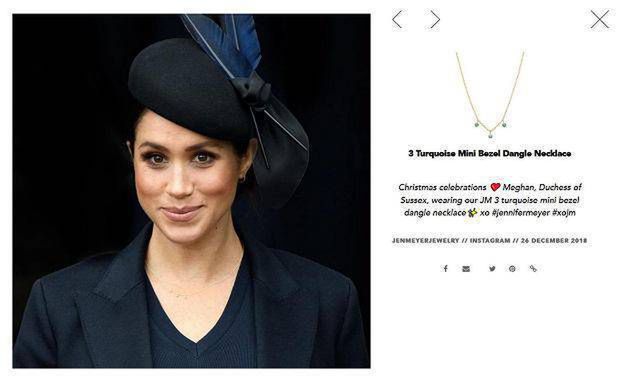 Meghan Markle w naszyjniku Jennifer Meyer