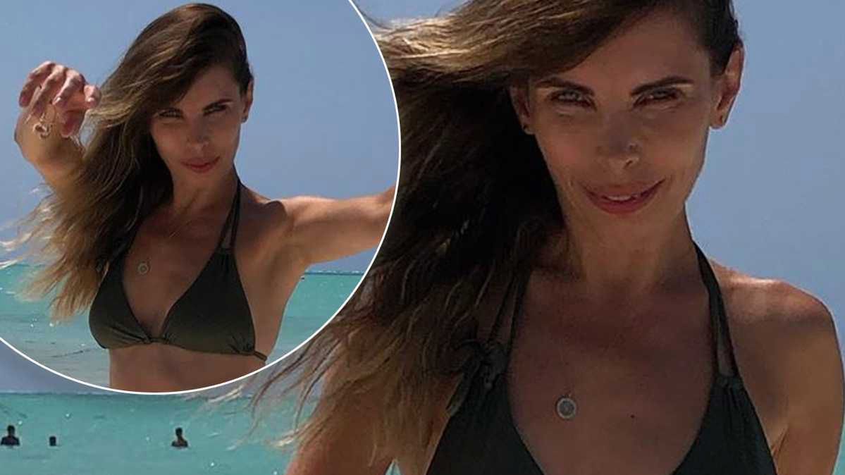 46-letnia Agnieszka Dygant pokazała się w bikini! Internauci oniemieli z wrażenia: "Angelina się chowa!"