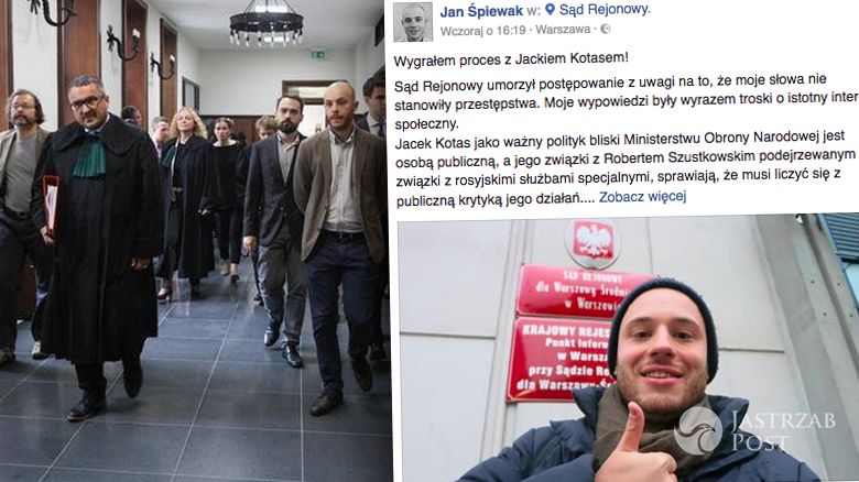 Jan Śpiewak wygrał proces z Jackiem Kotosem