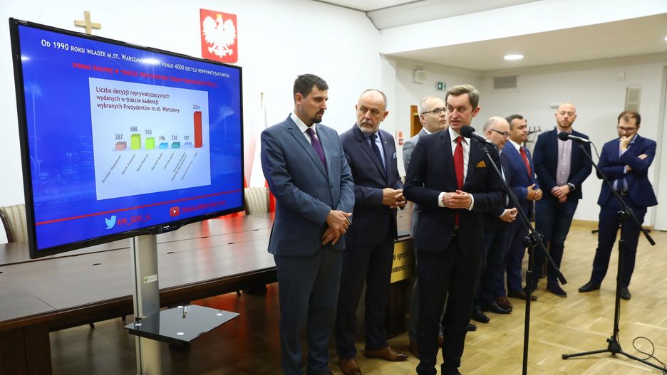 Przewodniczący komisji weryfikacyjnej ds. reprywatyzacji nieruchomości warszawskich Sebastian Kaleta