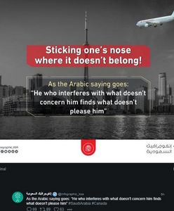 Arabia Saudyjska straszy Kanadę powtórką z World Trade Center? Opublikowali kontrowersyjną grafikę