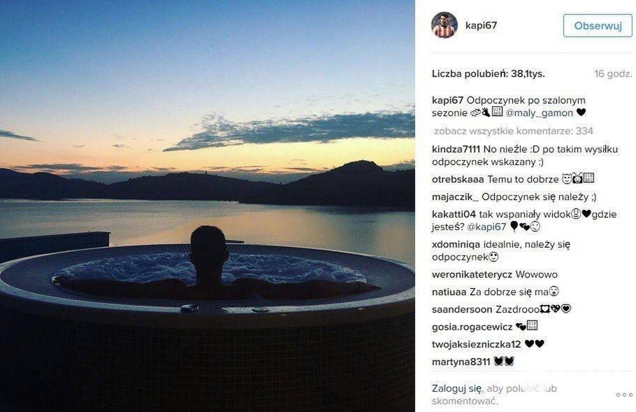 Bartek Kapustka i jego dziewczyna Klaudia Adamczyk odpoczywają w Gródku nad Jeziorem Rożnowskim