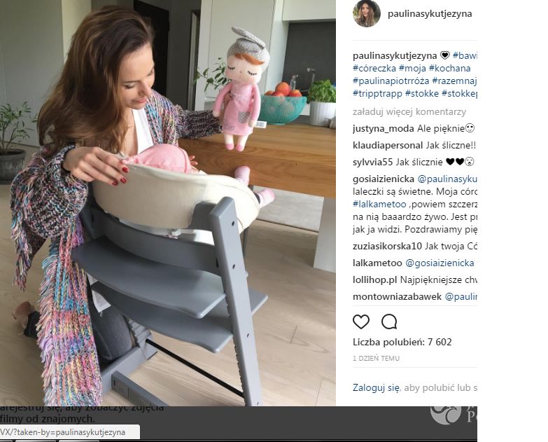Paulina Sykut z córką