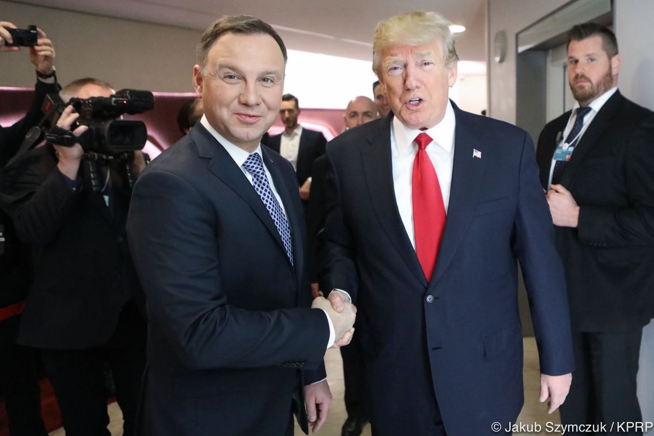 Prezydent Duda spotkał się z prezydentem USA Donaldem Trumpem