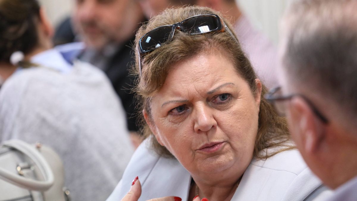 Renata Beger podczas spotkania ministra rolnictwa i rozwoju wsi Jana Krzysztofa Ardanowskiego z przedstawicielami organizacji rolniczych w 2018 r.