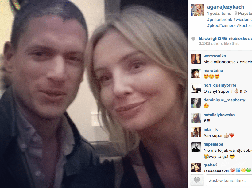 Wentworth Miller w Krakowie bawił się z Agnieszką Szulim na Off Plus Camera Festival 2015