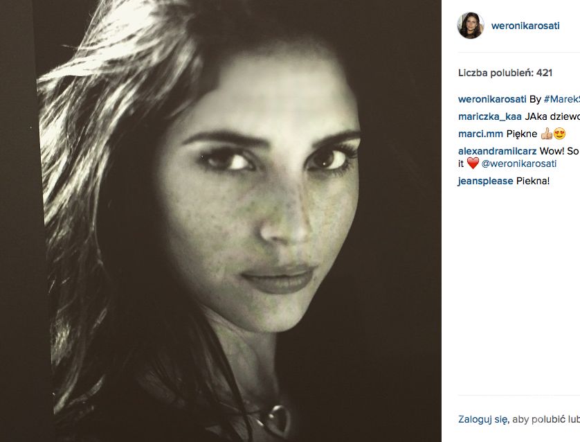 Weronika Rosati w sesji po rozstaniu z Piotrem Adamczykiem (Instagram)