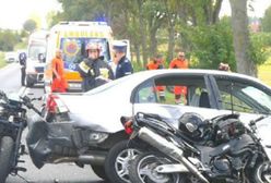 Wypadek motocyklistów. Kobieta wjechała w grupę mężczyzn. Nie żyje naczelnik OSP